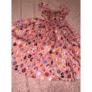 Disney Parks The Dress Shop Pink Dogs Costume Dress Small Maxi Dalmatian Stitch